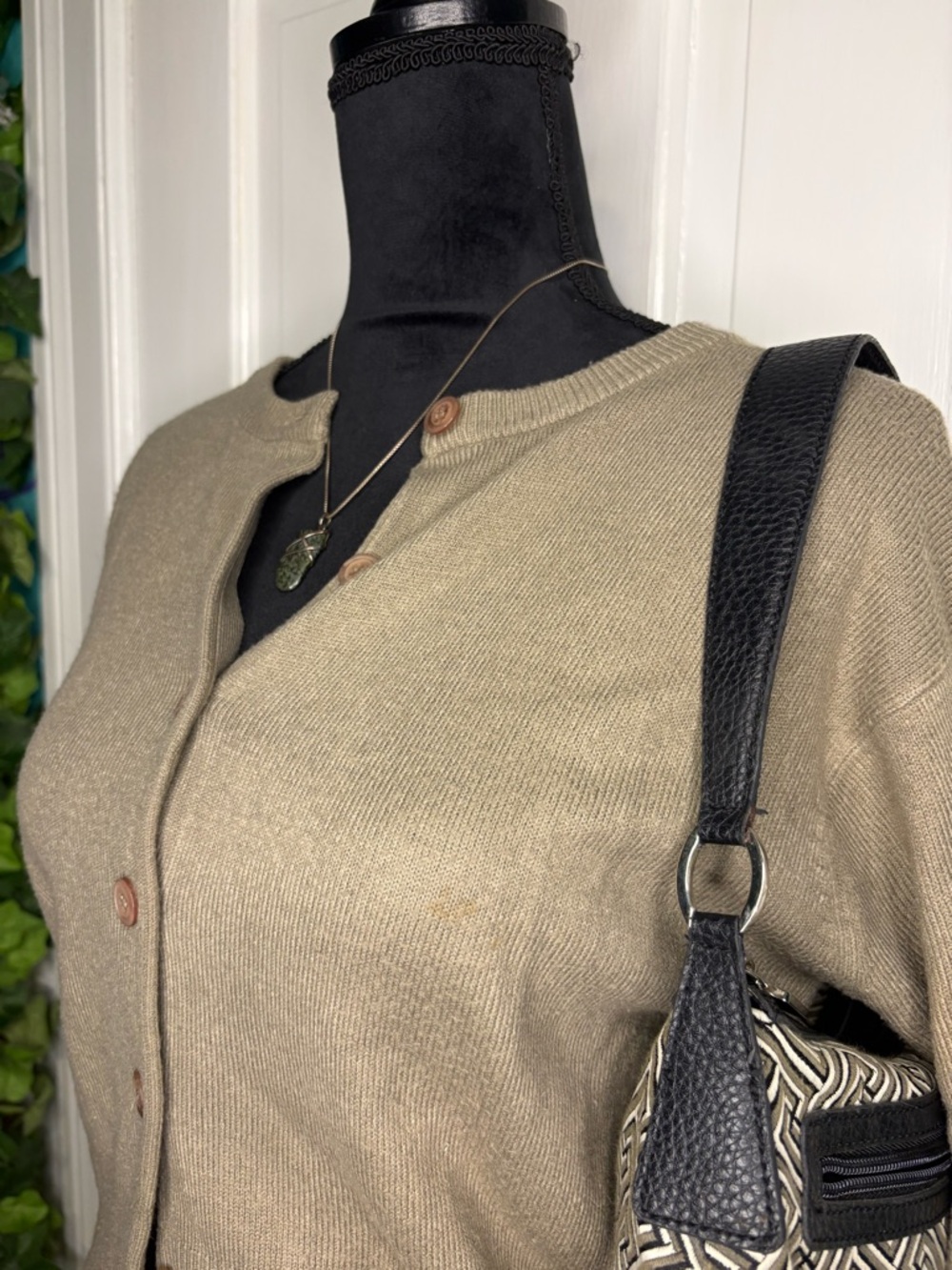 Express Tan Button-Up Cardigan - Picture 5 of 5